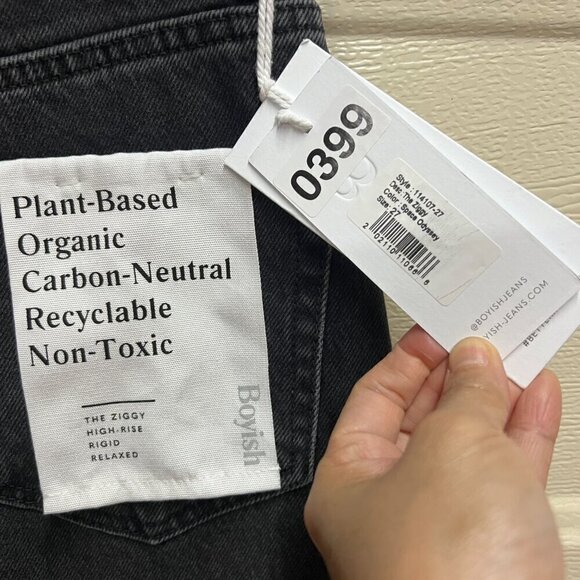 Boyish THE ZIGGY Womens Relaxed Straight Denim Rigid Sz 27 in SPACE ODYSSEY - Picture 4 of 9